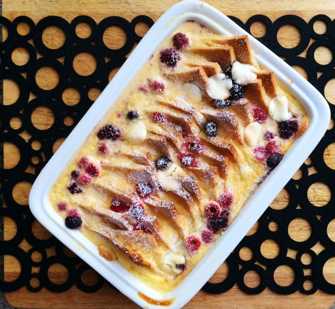 Flat Bread Bread and Butter Pudding