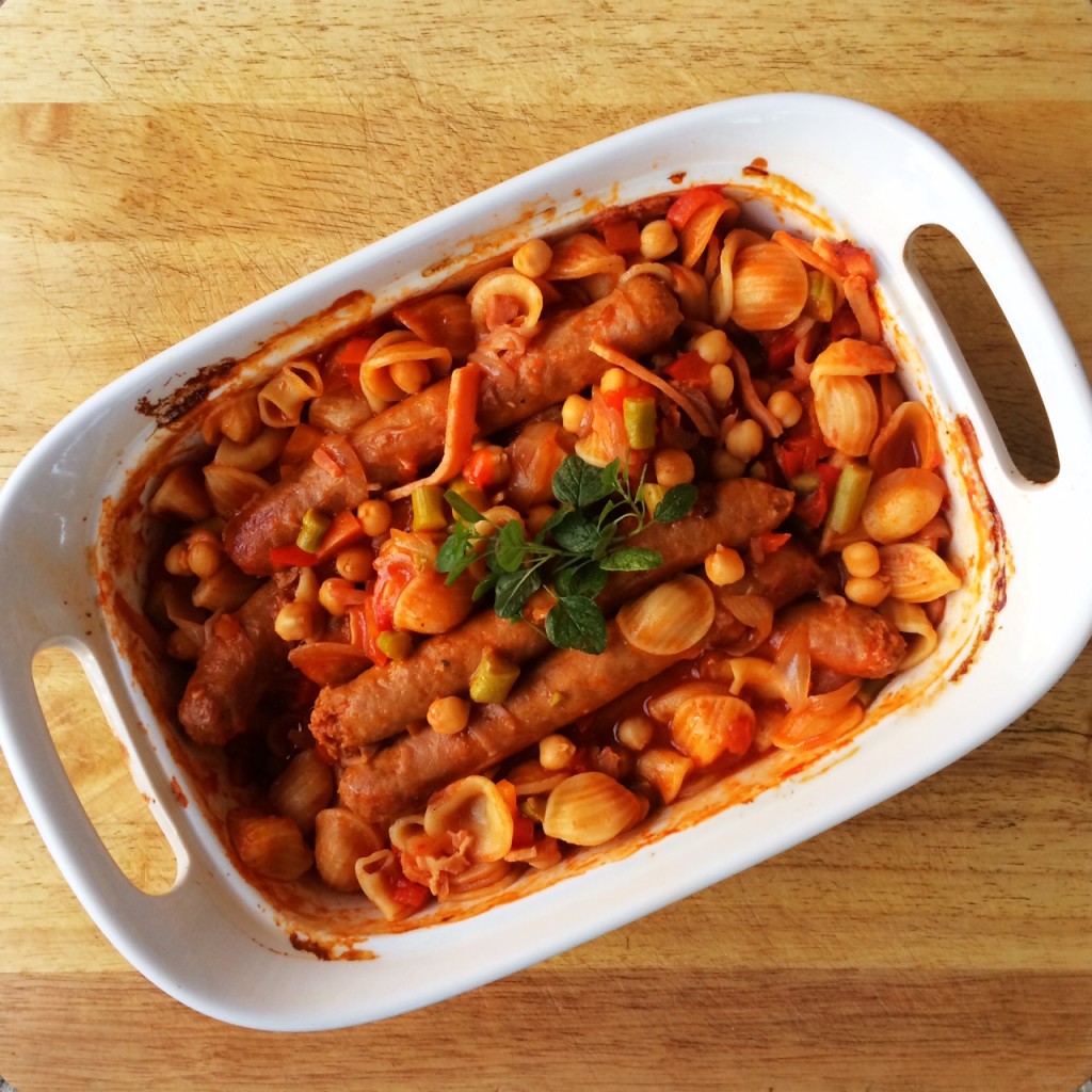 Sausage, Vegetable and Pasta Hot Pot