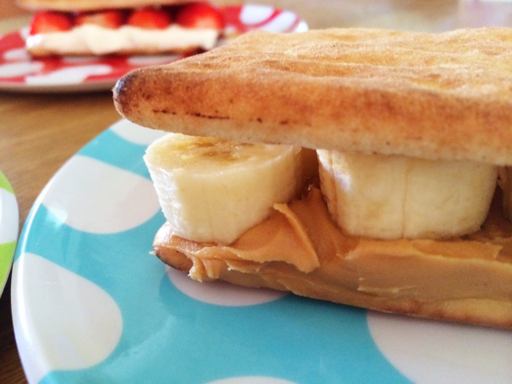 Flat Bread Healthy S'Mores - Banana & Peanut Butter