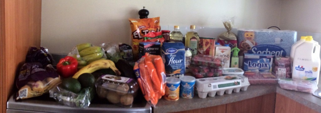 $150 shop Aldi and Coles