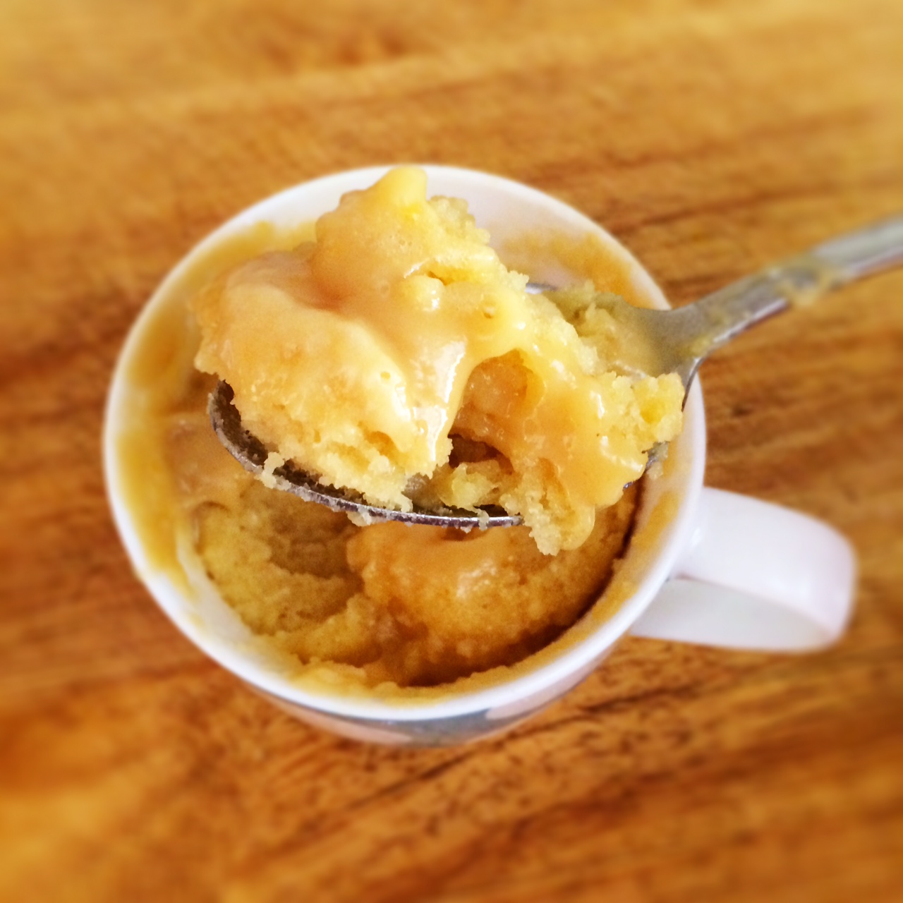 Salted Caramel 2 Minute Microwave Mug Cake