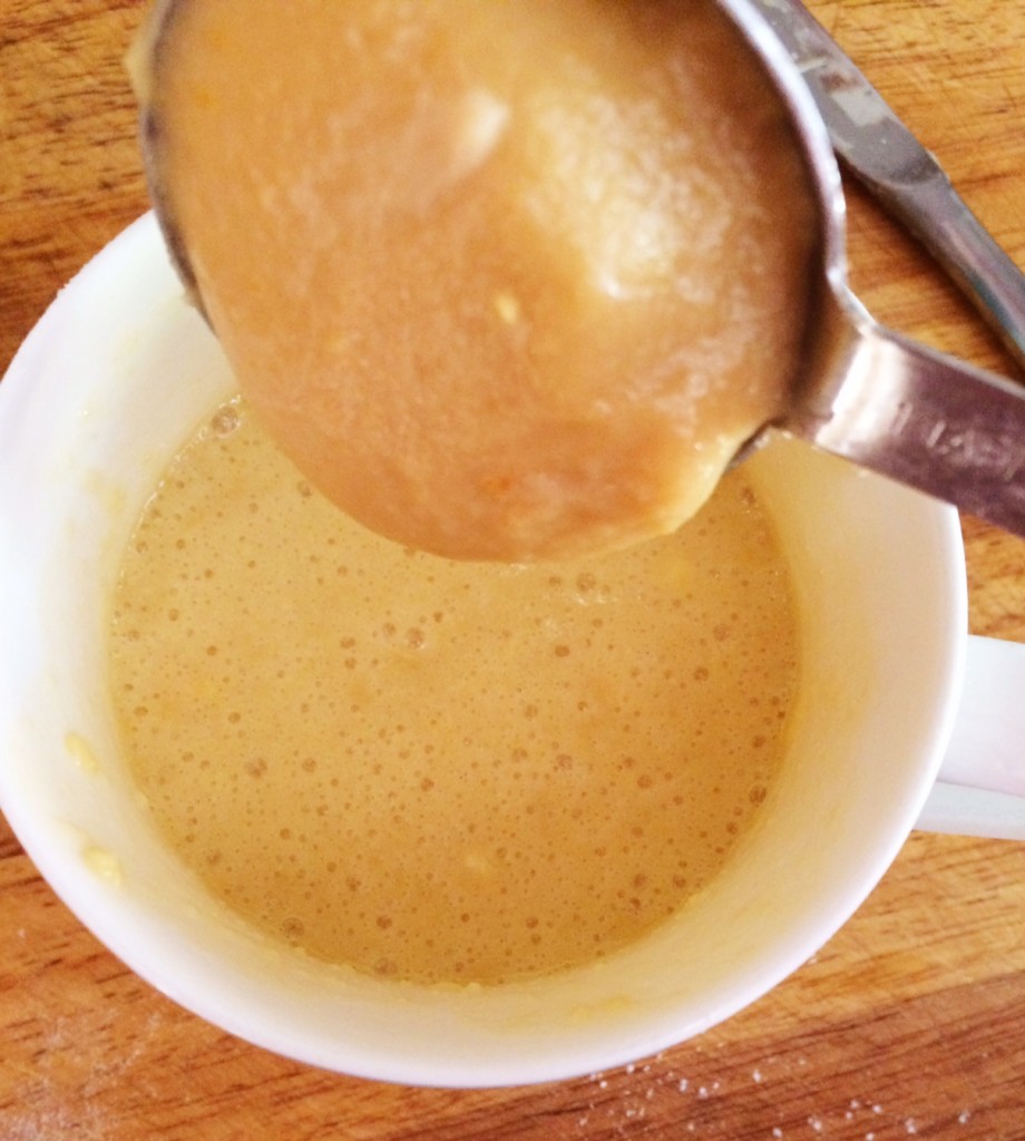 Salted Caramel 2 Minute Microwave Mug Cake