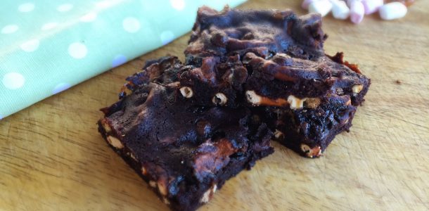 Chocolate, Pretzel & Marshmallow Brownie