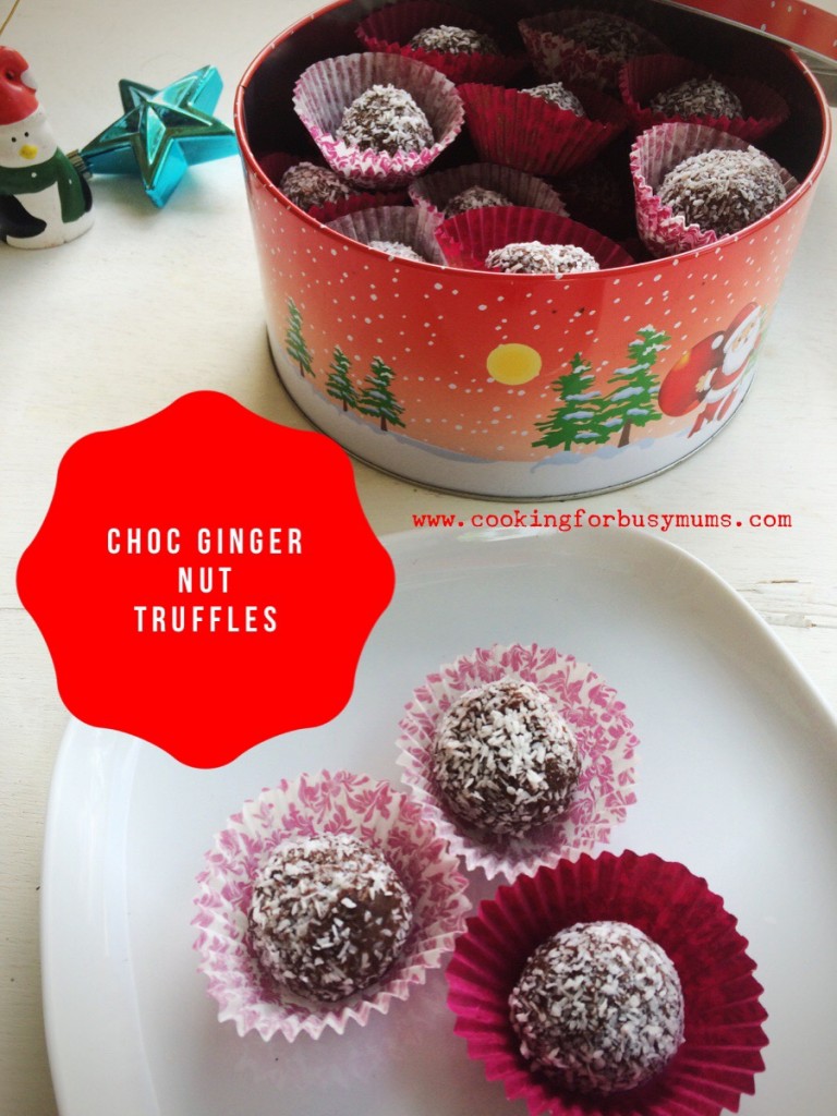 Chocolate Ginger Nut Truffles