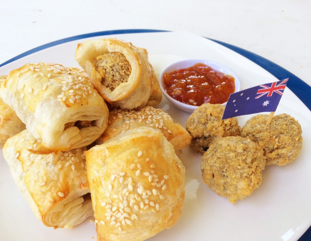 Spicy Bean Nacho Ball Sausage Rolls (Meat Free)