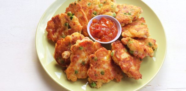 Corned Silverside, Vegetable and Cheese Fritters