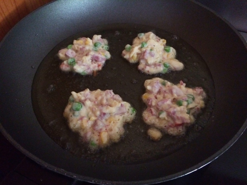 Corned Silverside, Vegetable and Cheese Fritters