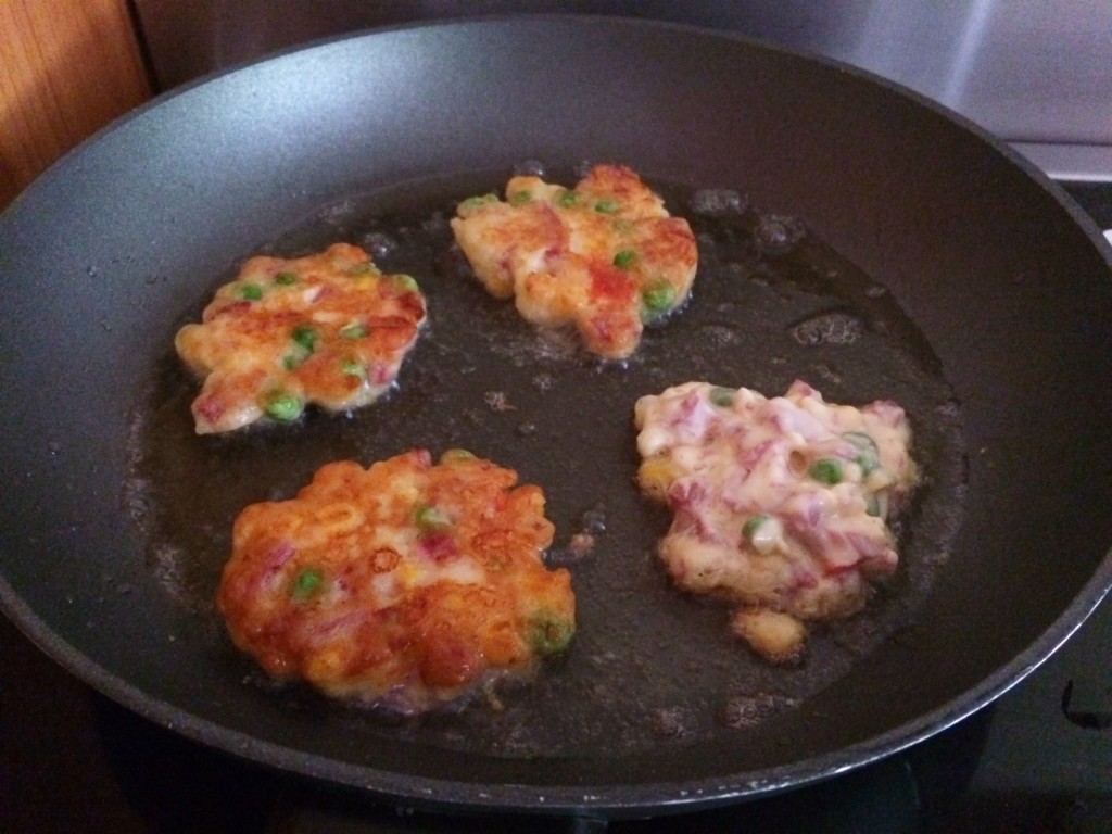 Corned Silverside, Vegetable and Cheese Fritters
