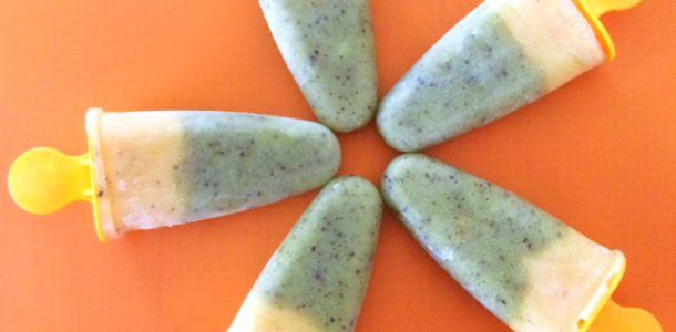 Kiwi Fruit & Peach Yoghurt Ice Blocks