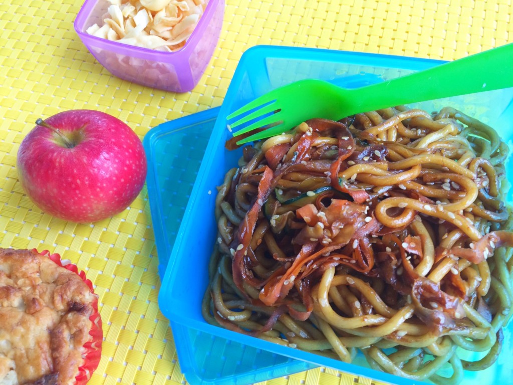 Two Minute Sesame Noodles with Hidden Vegetables