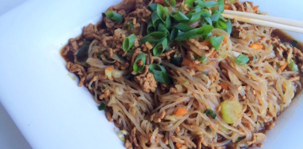 Low Fat Pork Chow Mein Noodles