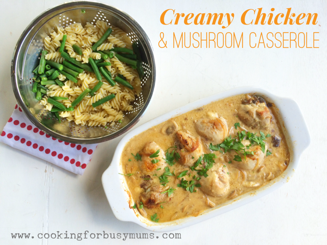 Creamy Chicken and Mushroom Casserole