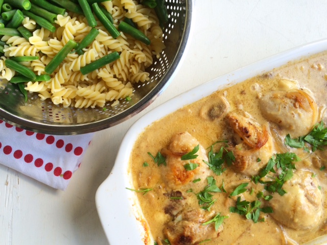 Creamy Chicken and Mushroom Casserole