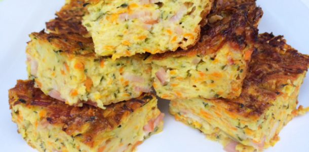 Zucchini and Bacon Slice