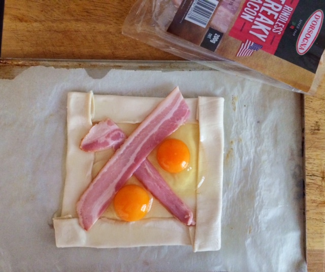 Streaky Bacon and Egg Squares