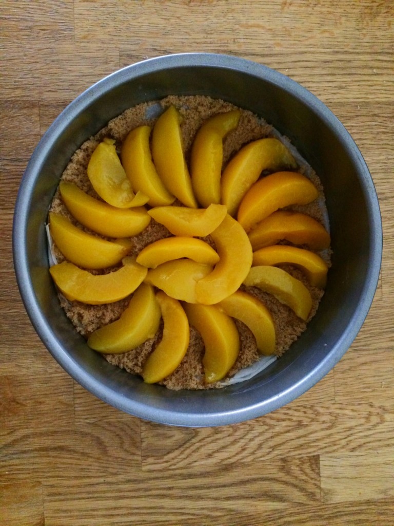 Upside Down Peach Cake