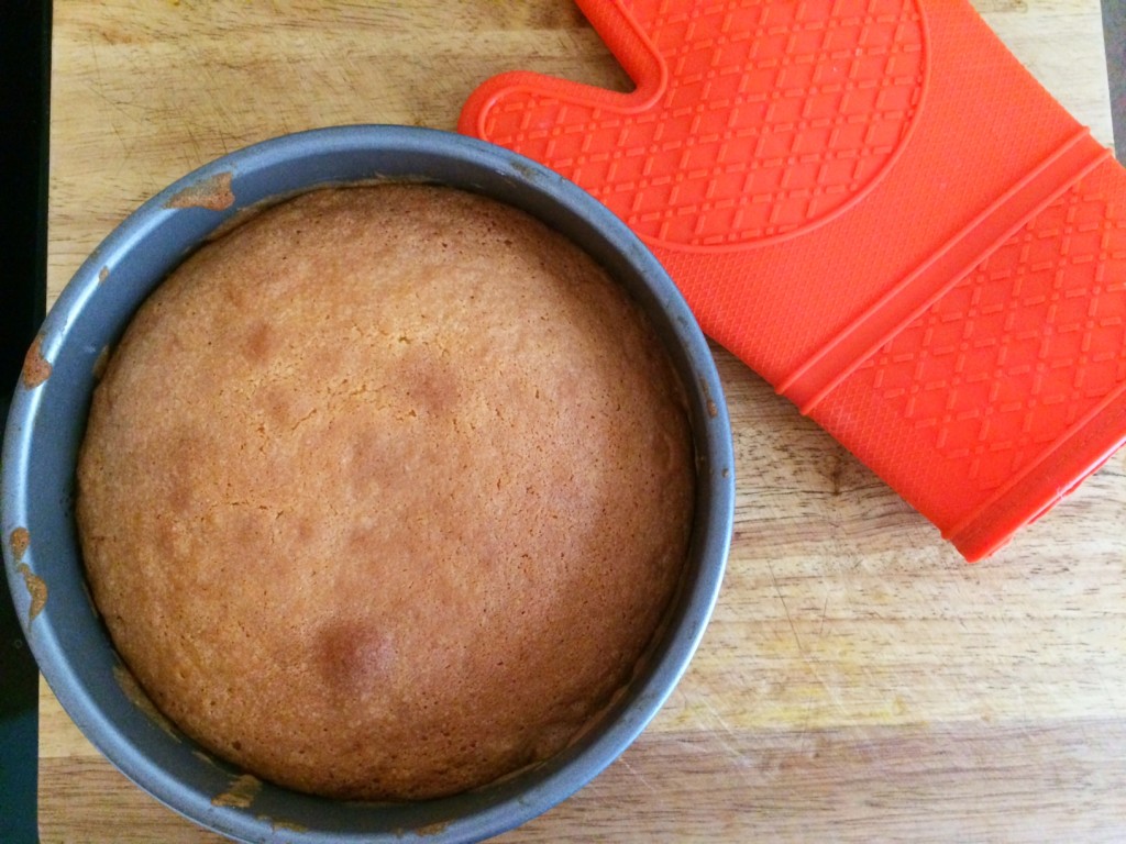 Upside Down Peach Cake