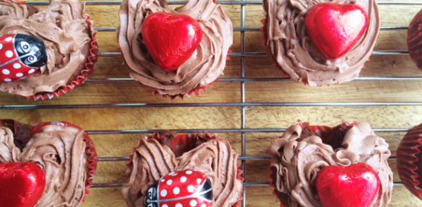 Heart Shaped Cupcakes