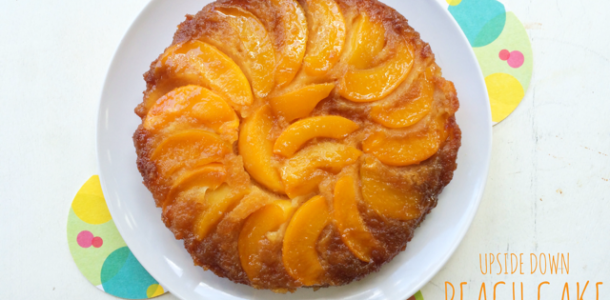 Upside Down Peach Cake