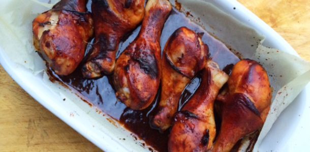 Easy Oven Baked Honey Soy Chicken Drumsticks