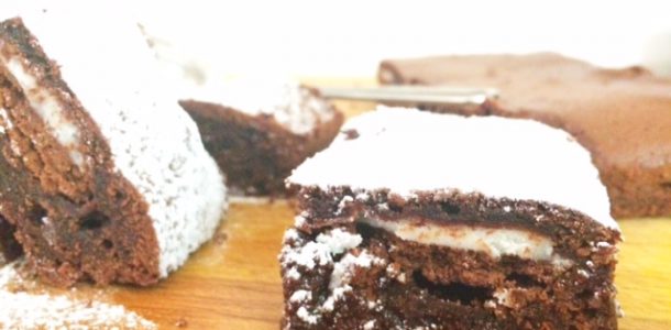 Choc Mint Slice Brownie