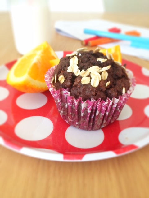 Carrot, Quinoa and Cacoa Breakfast Muffins