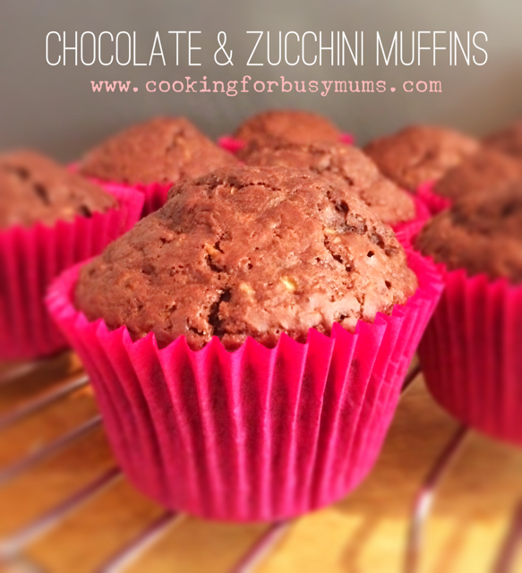 Chocolate and Zucchini Muffins