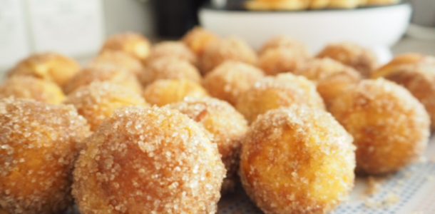 Cinnamon Sugar Doughnut Balls