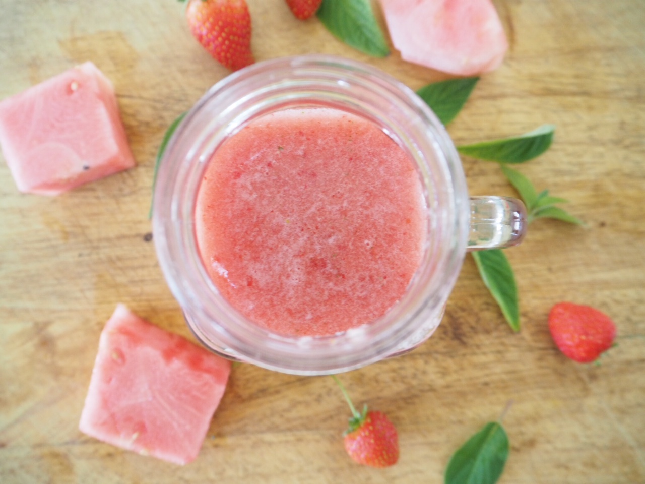 Watermelon and Strawberry Refresher