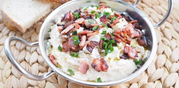 Butter Bean, Fetta and Bacon Dip