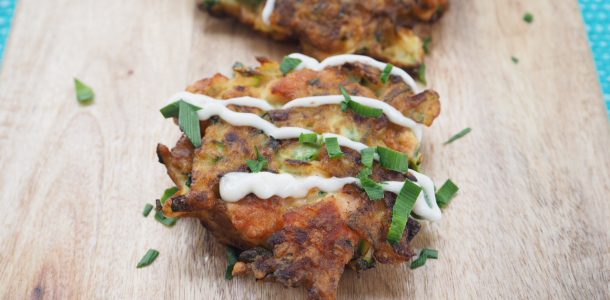 Zucchini and Smoked Salmon Fritters