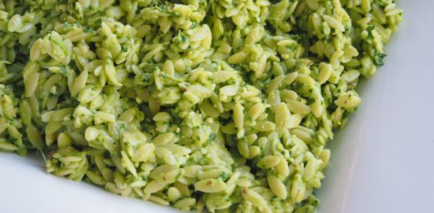 Spinach and Fetta Pesto Risoni Salad