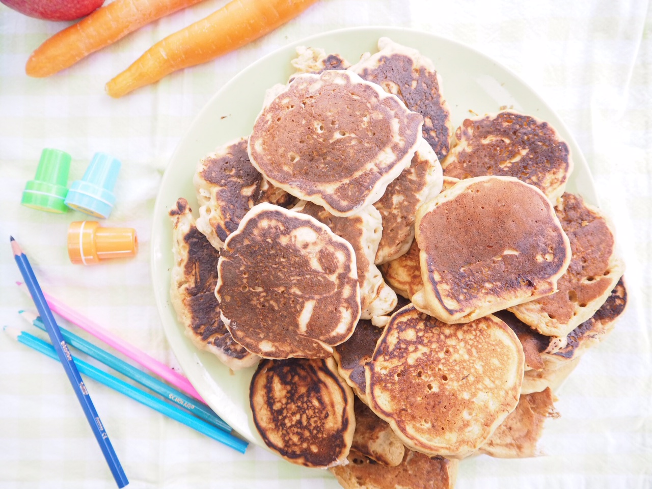 Lunchbox carrot cake pikelets