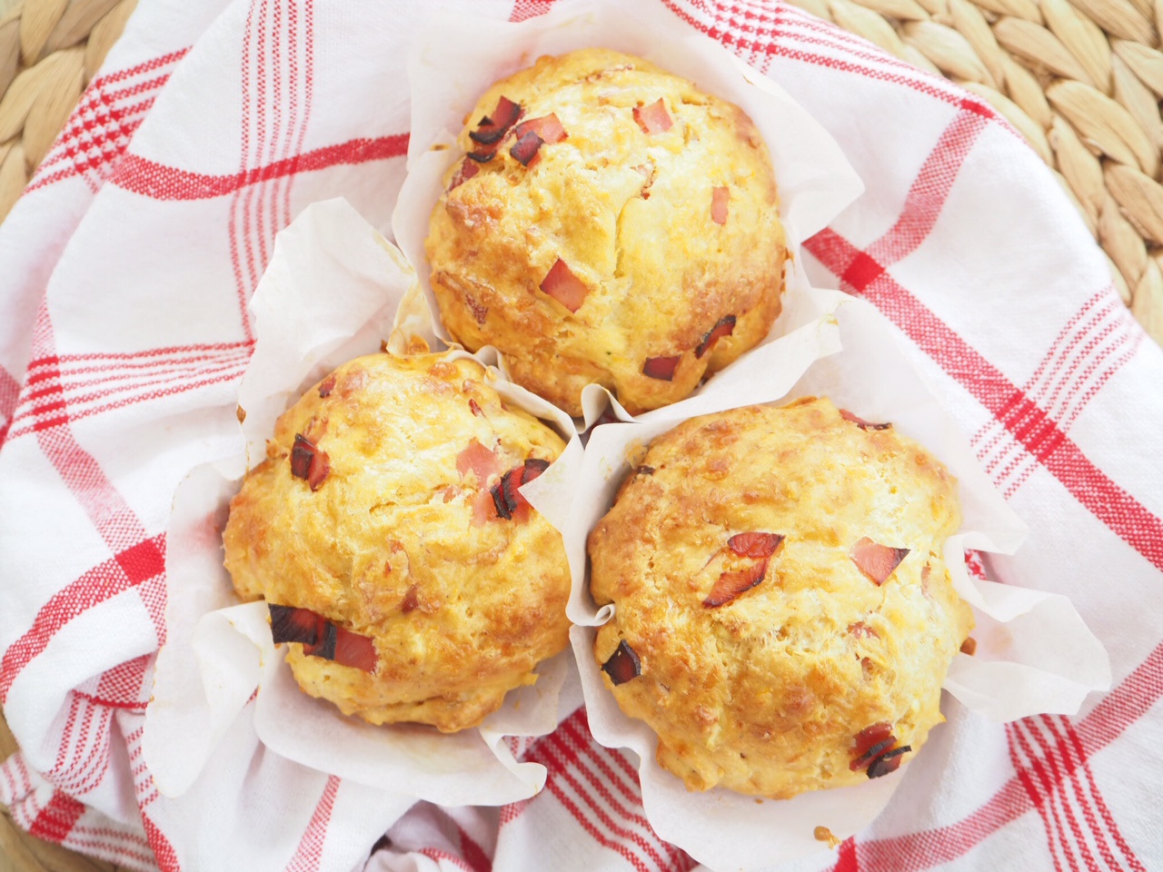 Lunchbox Ham, Cheese and Vegetable Muffins