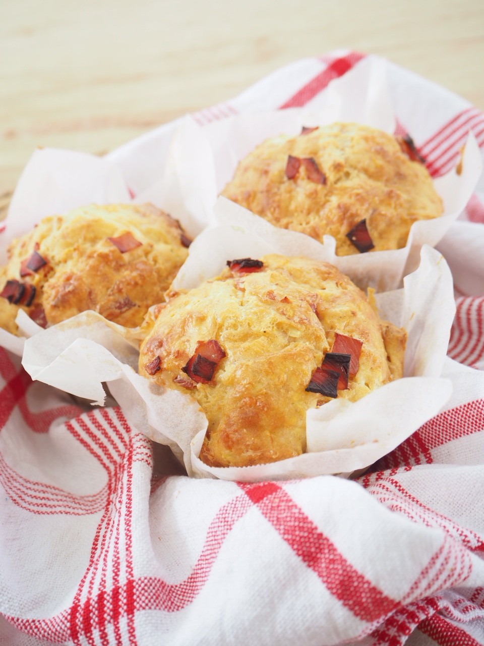 Lunchbox Ham, Cheese and Vegetable Muffins