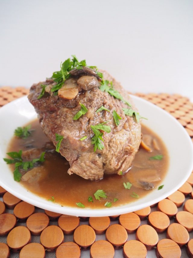 Pressure Cooker Beef Roast with Mushroom and Onion Gravy This Is