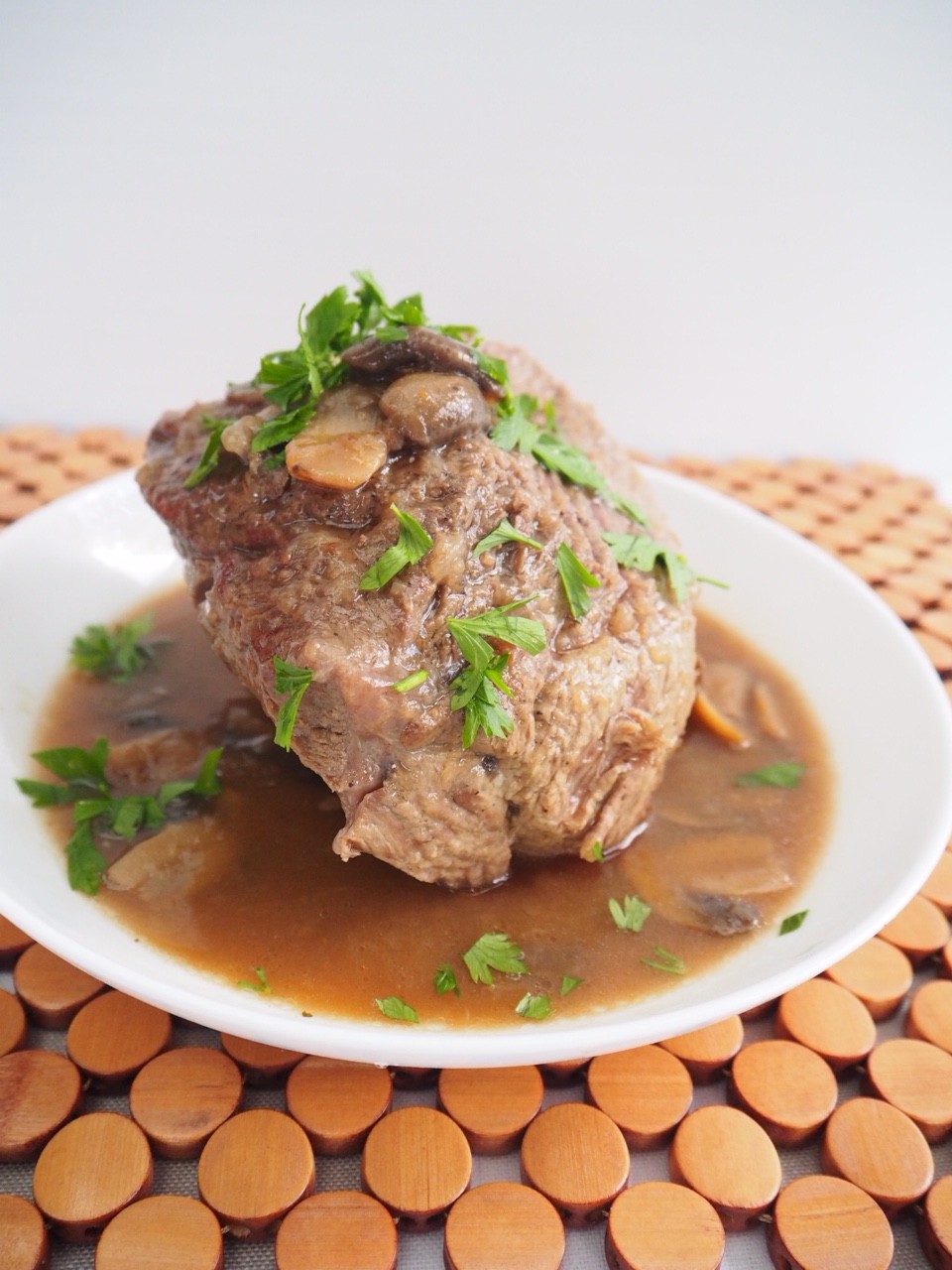 Pressure cook top beef tenderloin