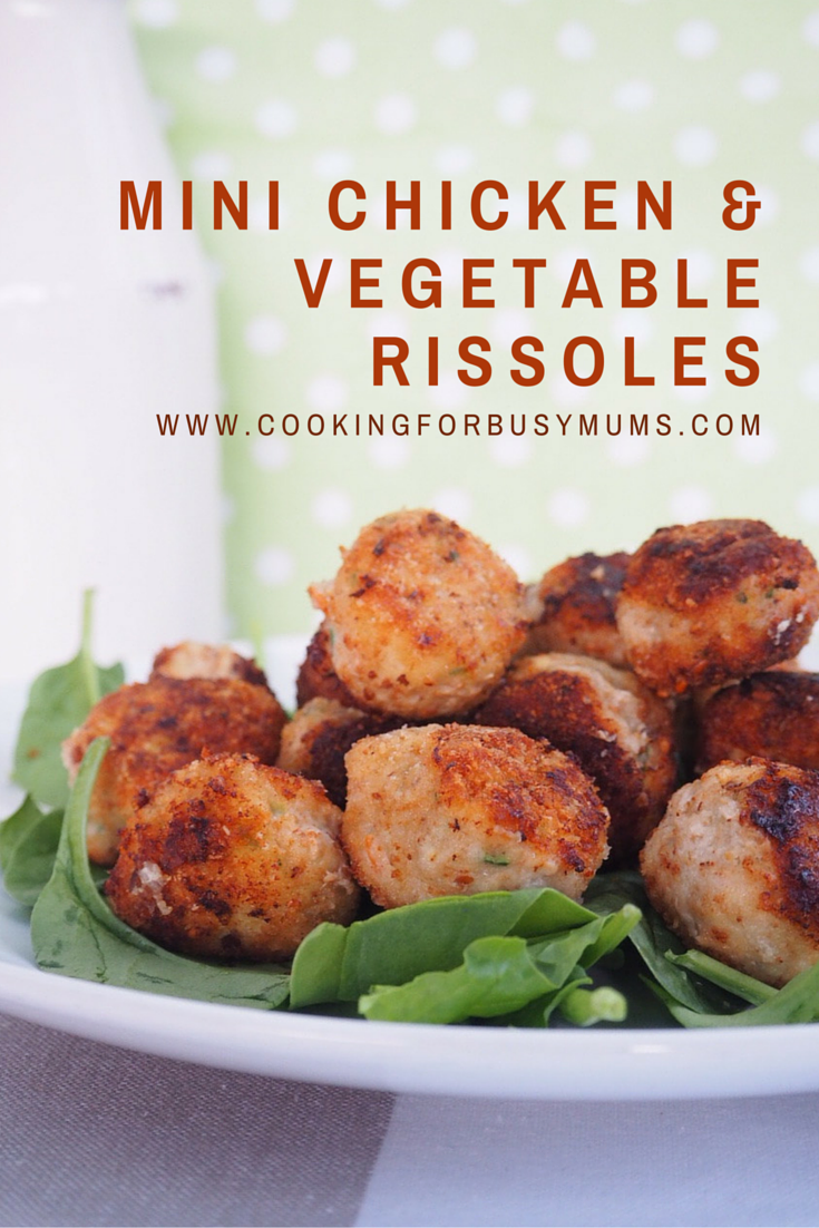 mini chicken & vegetable rissoles