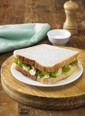 Chicken Lettuce and Home-Made Mayonnaise Sandwich