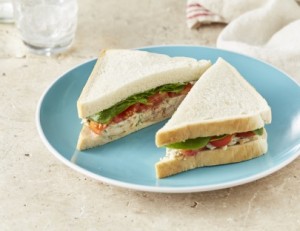 Chicken, Tomato and Baby Spinach Sandwich