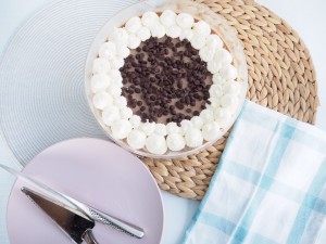 No Bake Chocolate Bavarian Cake made easy with Delicake Cake Ware