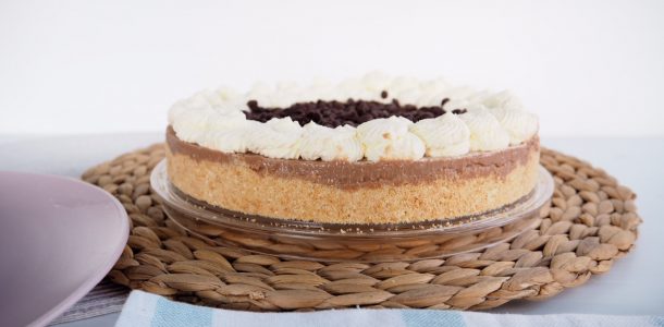 No Bake Chocolate Bavarian Cake made easy with Delicake Cake Ware