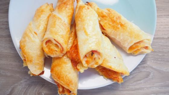 Three Ingredient Ham & Cheese Horns