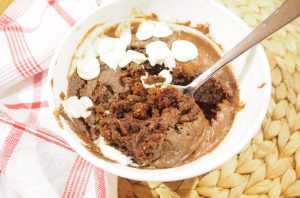 Three Ingredient Nutella Mug Cake