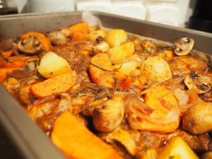 Lamb Forequarter Chop and Vegetable Tray Bake