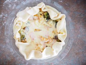 Roasted Vegetable and Bacon Quiche