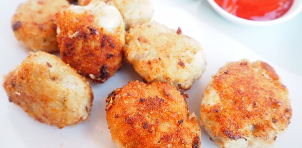 Garlic Chicken and Cheese Nuggets