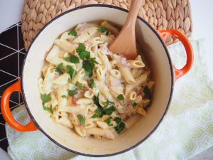 One Pot Double Smoked Ham and Penne Pasta