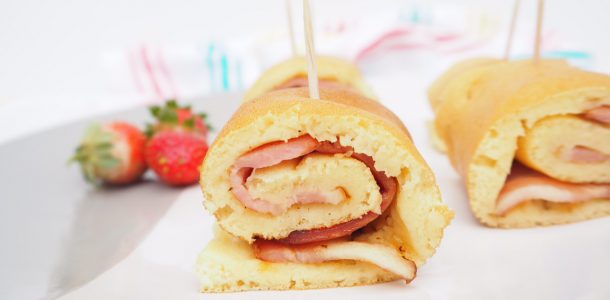 Maple Bacon Pancake Roll Ups