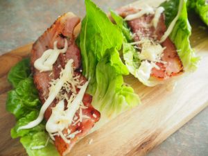 Maple Streaky Bacon Lettuce Cups